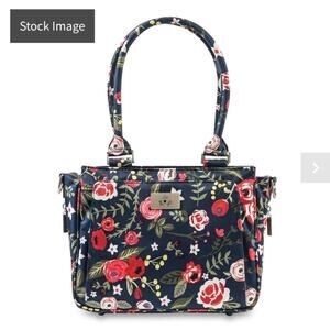 Jujube Be Sassy Midnight Posy Diaper Travel Bag Blue Red Yellow Floral